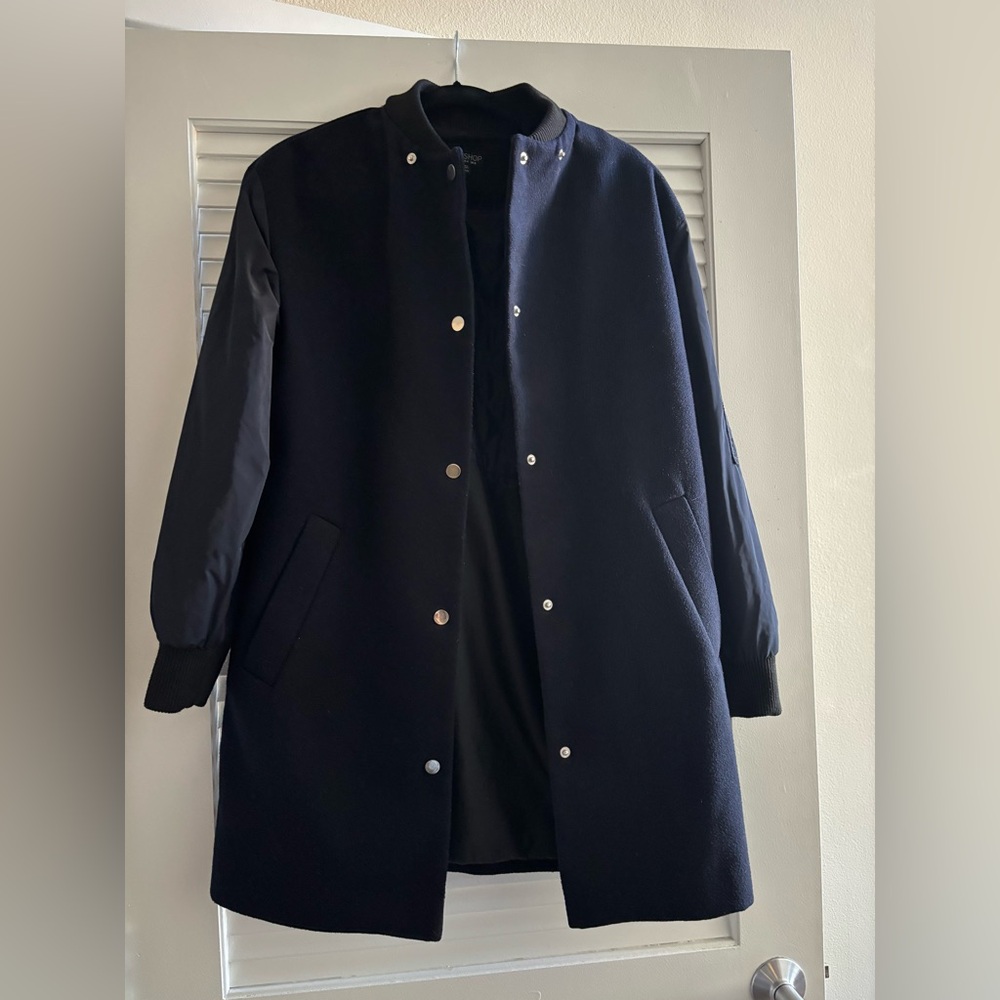 Topshop Black Varsity Jacket